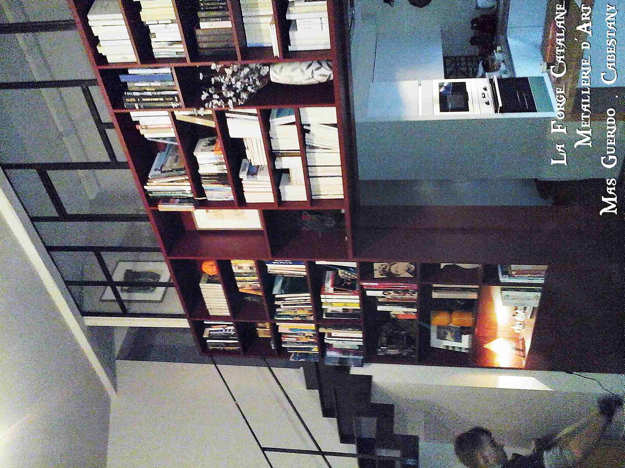 verriere bibliotheque escalier double limon cremaillere forge catalane 2.jpg